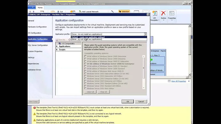 System Center Virtual Machine Manager 2012's Service Templates