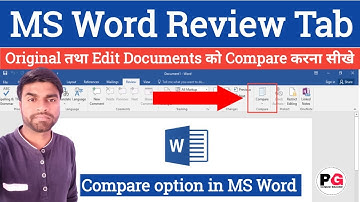 How to use Compare option in MS Word || MS Word Review Tab Compare Option in MS Word  || Review Tab