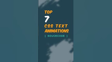 7 Amazing CSS Gradient Text Animation Effects #csstext #gradienteffects #trending