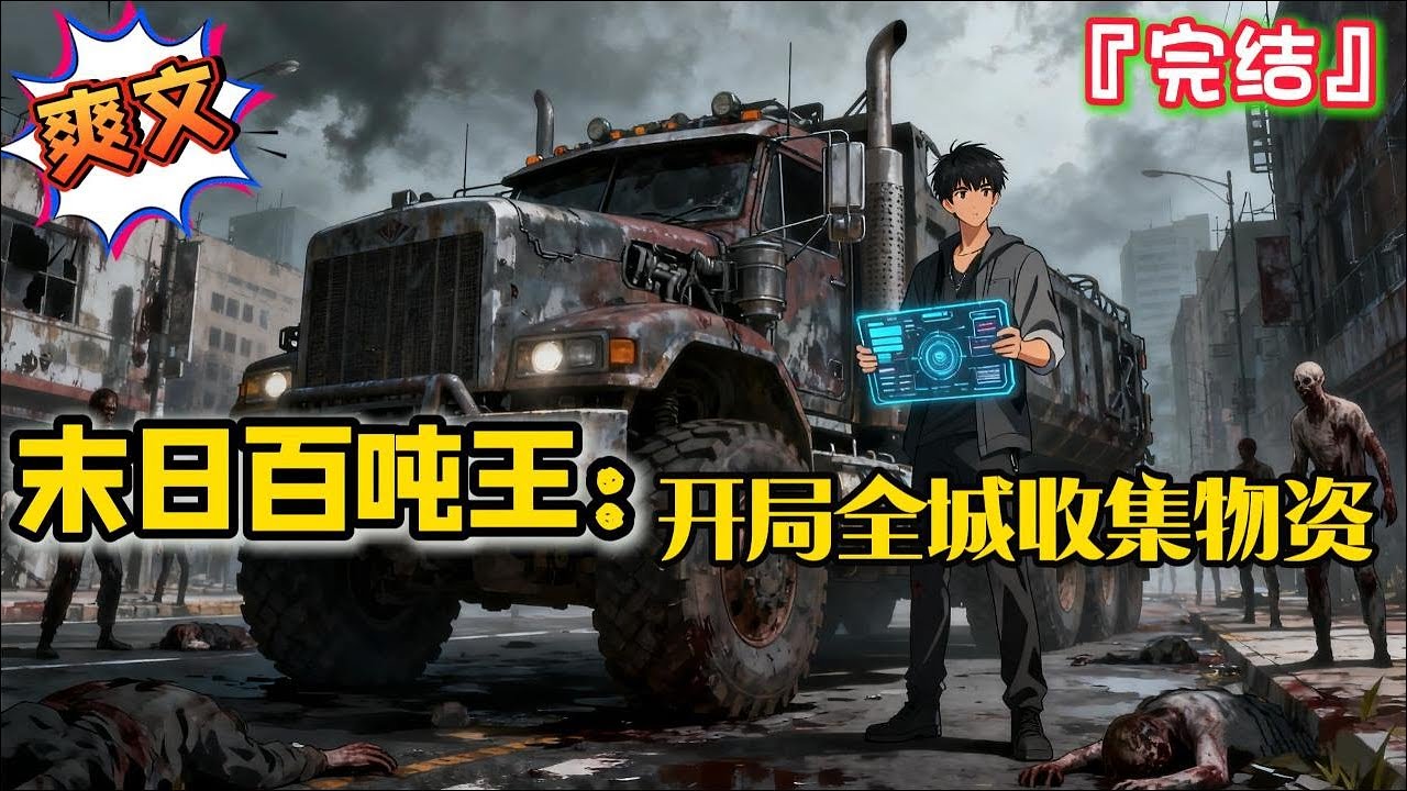 完结《末日百吨王：开局全城收集物资》重生后获得“末世女神车队系统”，开着百吨大卡车，带着美女囤积物资… #爽文 #小说 #有聲書 #有声小说 #有声书 #完結 #末日 #求生 #末世 #重生 #系统