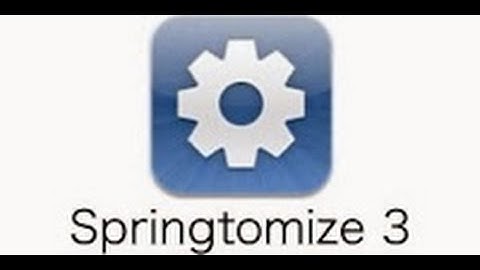 iOS 8.1 Jailbreak Tweak - Springtomize 3