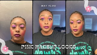 Pink/Purple Glitter Makeup