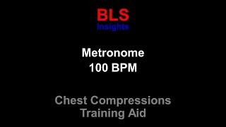 Metronome 100 BPM - For CPR Training - Chest Compression Rate #listenable screenshot 4