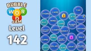 Bubble word jam level 142 walkthrough solution 