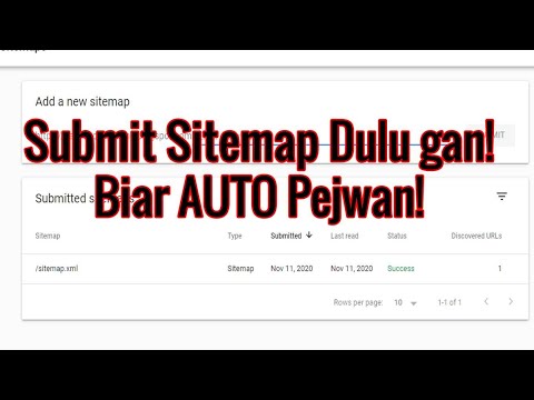 CARA SUBMIT SITEMAP KE WEBMASTER ATAU GOOGLE SEARCH CONSOLE