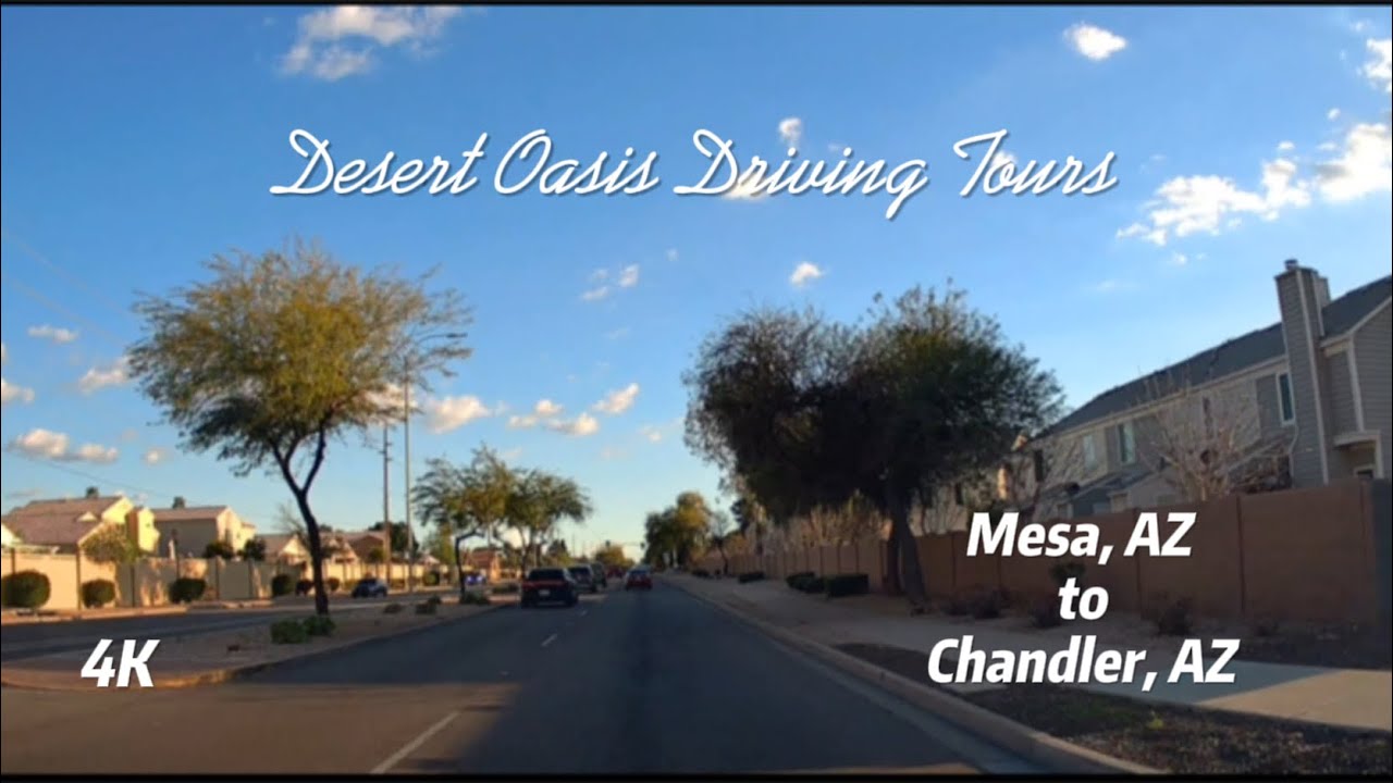 4K Roadscapes: Driving Tour | Mesa,AZ to Chandler, AZ - YouTube