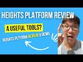 Heights platform review  watch me build a online course with heights platform review and demo