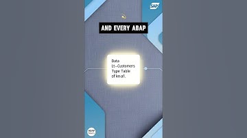 1 ABAP Command Every Developer MUST Know! #shorts