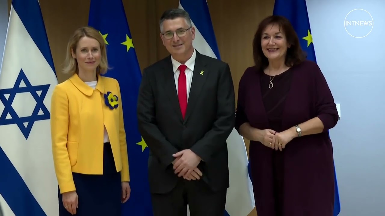 Israeli Foreign Minister Gideon Saar called for a constructive dialogue in Brussels.