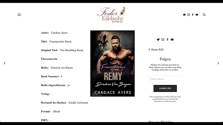 Buchbesprechung: Candace Ayers - Feuerspucker Remy...