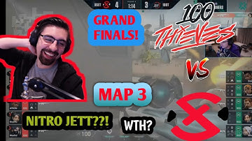 Shroud Reacts to  100T  Vs XSET ! Grand Finals  !! MAP 3 !! VCT Challengers2 Finals