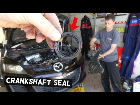 HOW TO REPLACE FRONT CRANKSHAFT SEAL ON MAZDA 2.3 MAZDA CX-7 CX7, MAZDASPEED 3, MAZDASPEED 6