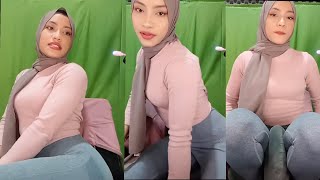 RECOMMEND‼️hijab styile pinx green screen 2022