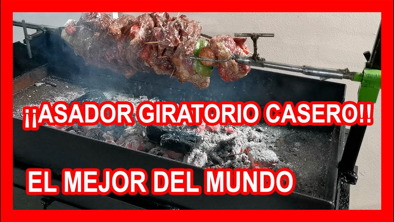 COMO HACER PARRILLA - ASADOR GIRATORIO CASERO (SPIEDO-ESPEIDO) PARTE 2 -  Homemade Rotating Grill - YouTube