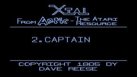 Xtal - Adventures in Space =+ Atari 800 xl += Intro theme