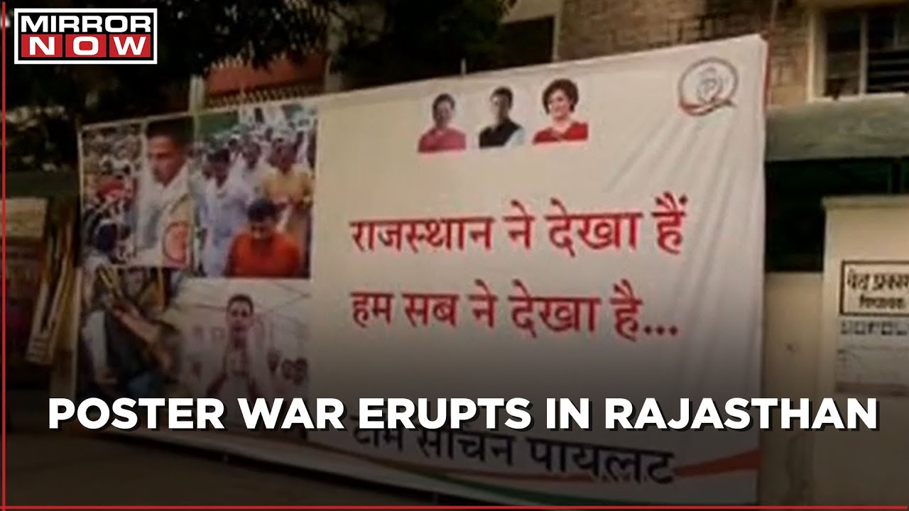 Rajasthan: Poster war erupts as Sachin Pilot's camp ups the ante against Gehlot camp