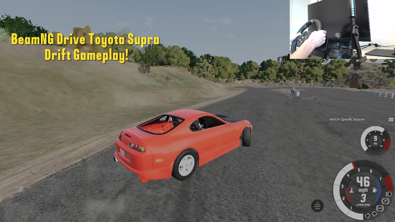 BeamNG Drive Toyota Supra Drift Gameplay