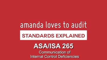 Communicating INTERNAL CONTROL DEFICIENCIES on the audit | ISA/ASA265 explained