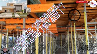 How to Calculate Formwork of Basement Slab  | Estimation | | AutoCAD | QS Boy |