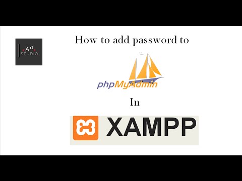 how to add password to PHPmyadmin in XAMPP setup
