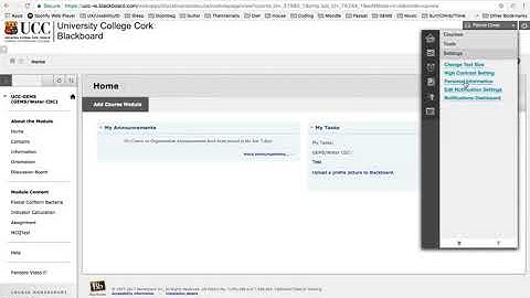 Uploading a profile picture in Blackboard