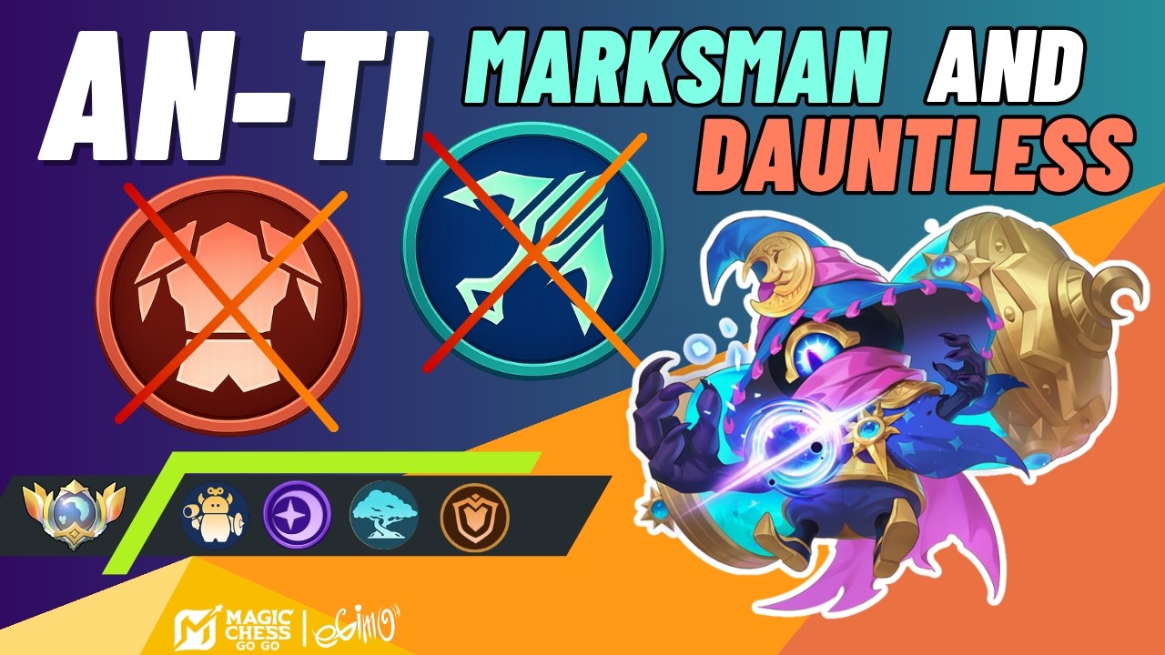 DAUNTLESS AND MARKSMAN COUNTER STRATEGY! TOP GLOBAL CYCLOPS! MAGIC CHESS GO GO