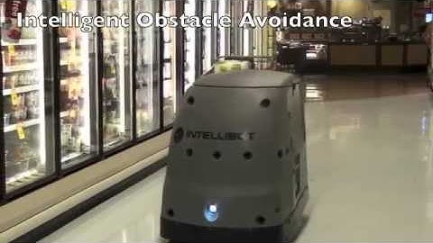 Intellibot Hydrobot Cleaning a Retail Store
