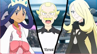 IRIS VS CYNTHIA BATTLE CLIPS EDITS🔥 #pokemon #iris #cynthia #ep117 #battleamv