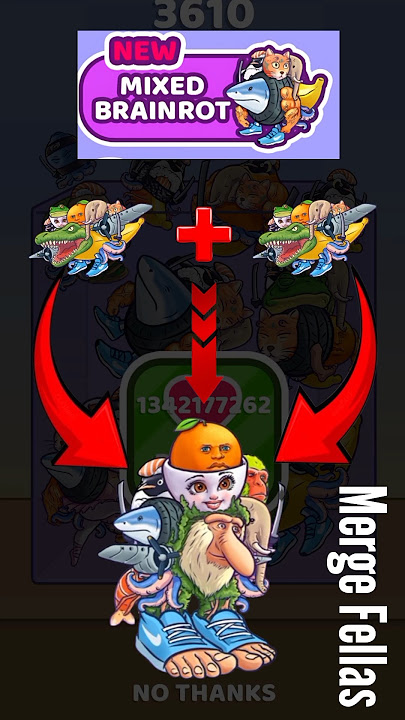 MOST Game Ever! Italian brain rot Tric Trac Baraboom - Merge fellas #shorts #brainrot #mergefellas