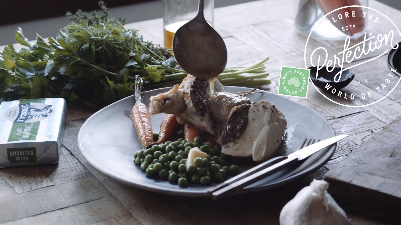 Jason Roberts' Roasted Chicken Breast Stuffed with Mushrooms & Thyme - Ozharvest 