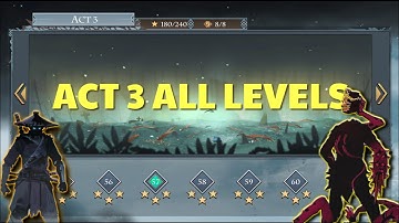 Ninja Arashi 2 - (Level 41 to Level 60) Gameplay Walkthrough | Act 3 All Levels