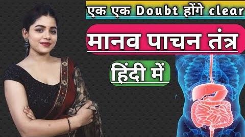 मानव पाचन तंत्र हिंदी में | Human Digestive System in Hindi | Life Process | जैव प्रक्रम