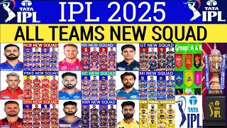 Indiana Premier League 2025 - ALL Teams Squad || All Teams New Squad || IPL 2025