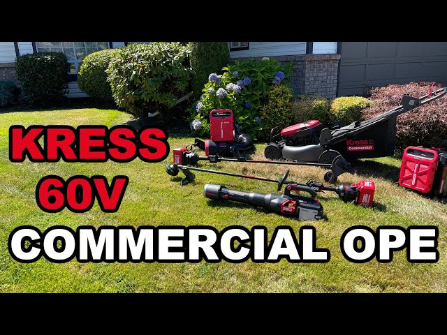 KRESS Commercial Outdoor Power Equipment Detailed First Look & Use