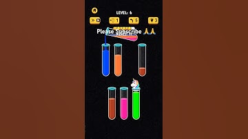 Colour Water Sort level 6 to 7|Colour Water Sort|#shorts #ytshorts #youtubeshorts #colorwatergame