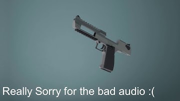 Low Poly Desert Eagle Made in Blender 2.79