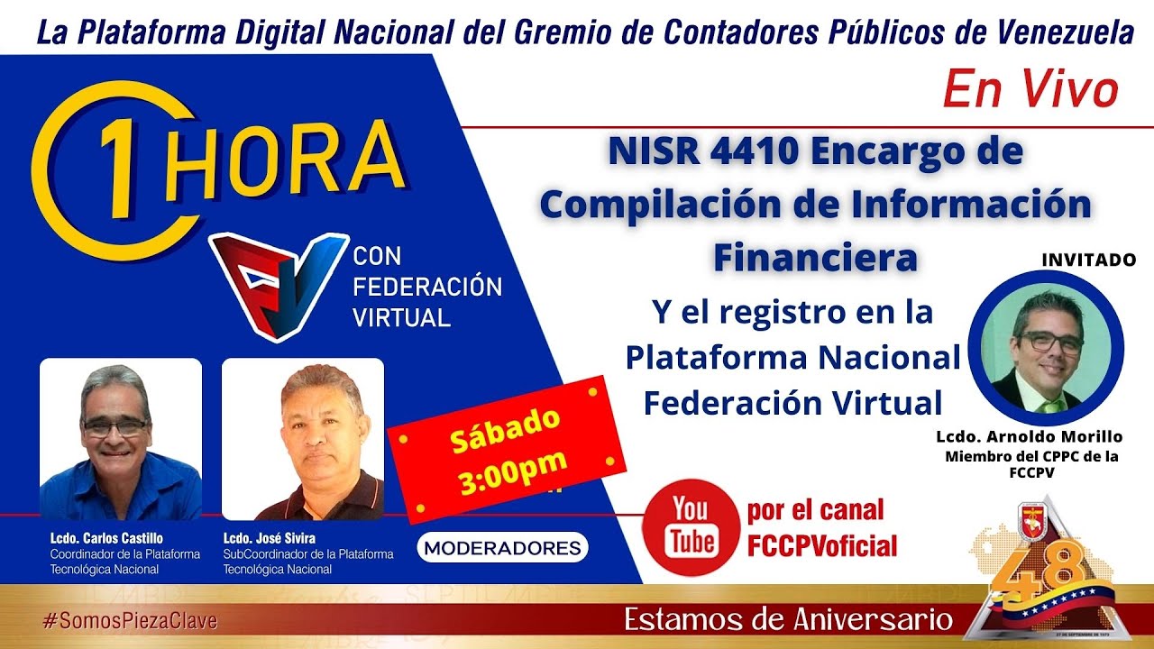 NISR 4410 Encargo de Compilación de Información Financiera y el registro en Federación Virtual.