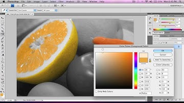Photoshop tutorial: Add color to a black & white photo.