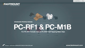 Simple panel mounting with the Fastmount® PC-RF1 and PC-M1B