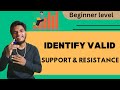 How to identify valid support and resistance|| basic Concepts of trend in Telugu|| gpg trader