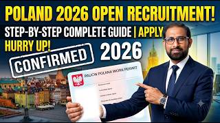 Poland is recruiting | Poland 2026 jobs |Step by step Tips| Visa sponsor |Urgent Apply