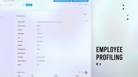Empleado - Employee Profiling - Cloud Based HR Software