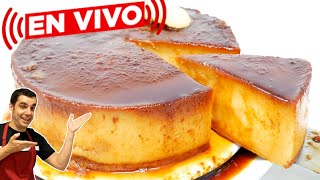 En VIVO: FLAN de GALLETAS MARÍA con solo 4 INGREDIENTES🍮🍪😍 y sin horno. Receta Receta en DIRECTO