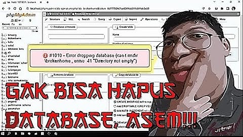 error dropping database (can