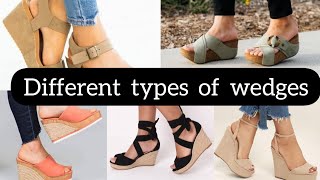 Different types of wedges with names||Wedges||Girly things screenshot 1