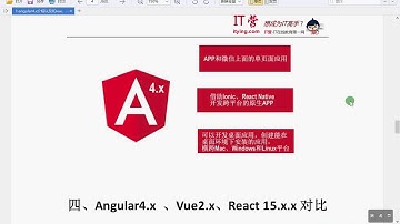 01 Angular4 x介绍以及和vue、react对比