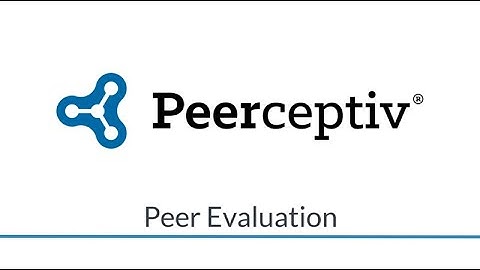 Team Member Evaluation in Peerceptiv - for instructors