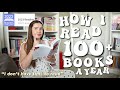 how I read 100  books a year as a student & working girl 📚✨