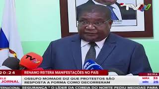 Líder da RENAMO promete manifestações em reposta à validação de resultados eleitorais