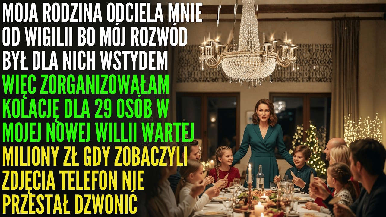 Rodzina wyrzuciła mnie z Wigilii po rozwodzie – więc zrobiłam własną dla 29 osób
